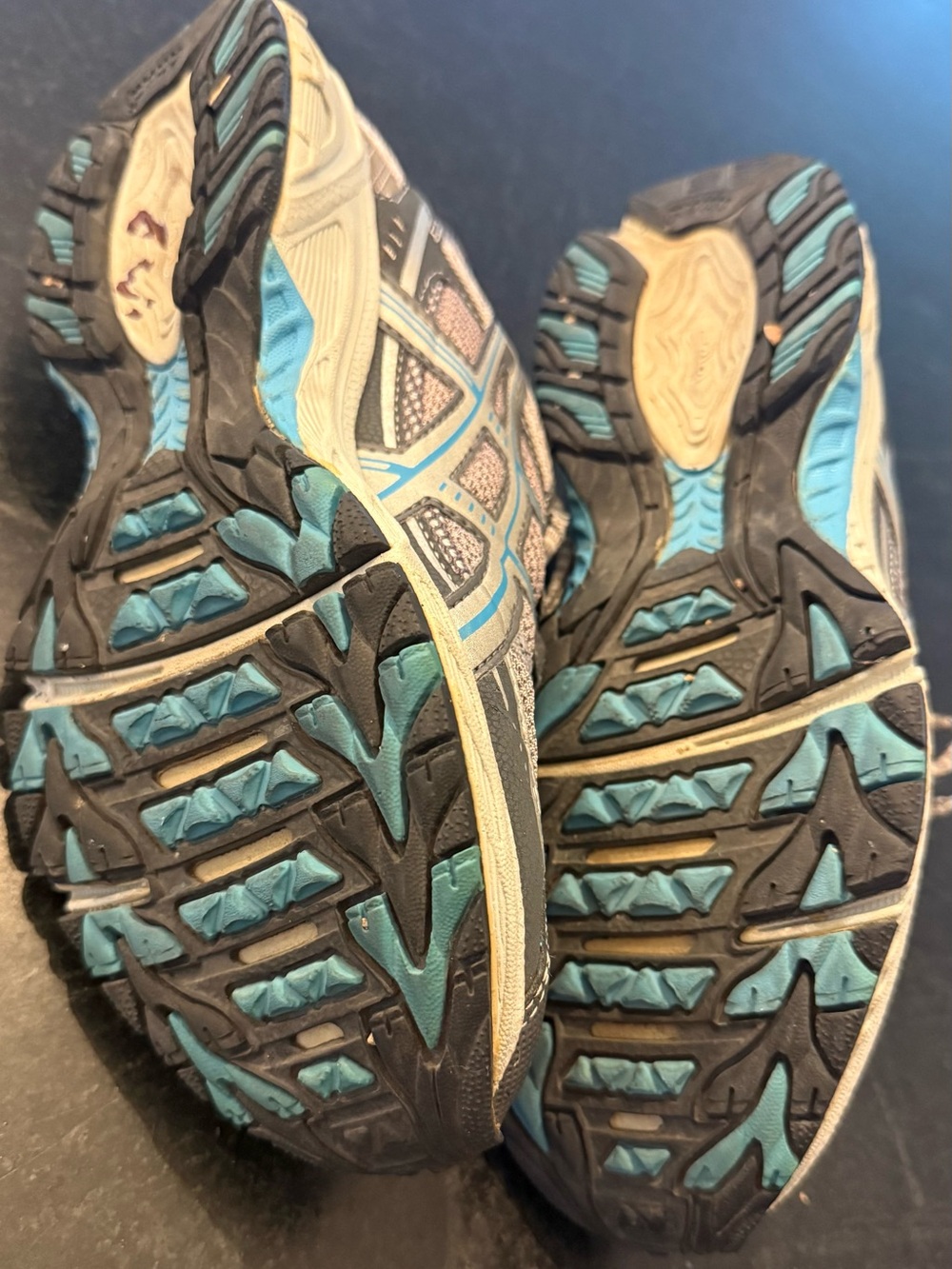 Asics Gel-Enduro 6 Womens 8 Gray Teal Comfort Trail Running Shoes - Picture 8 of 8